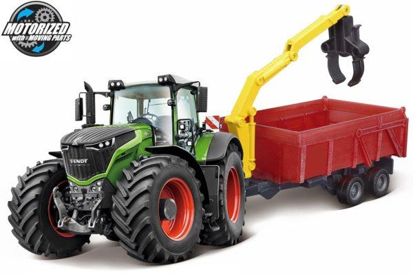 Fendt 1000 VARIO TRATOR + ATRELADO COMBINADO - Escala 10 CM