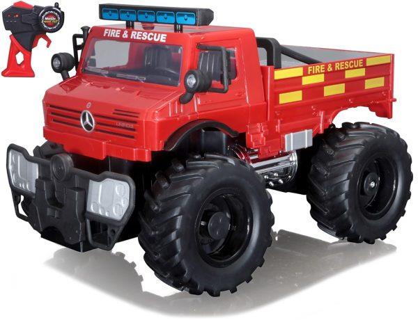 Mercedes Benz UNIMOG U5000 FIRE RESCUE 2.4 GHz - Escala 1:16