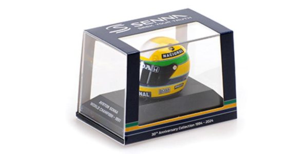 HELMET AYRTON SENNA - WORLD CHAMPION 1991 Escala -1:8 - Image 2