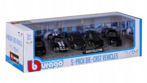 Black Collection 5 Carros Escala 1:64