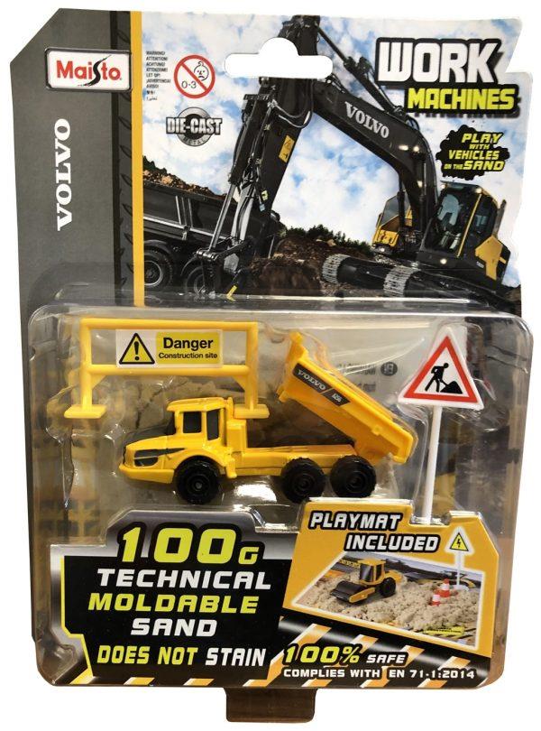 Volvo A25G HAULER BASCULANTE + 100g AREIA + ACESSÓRIOS (7