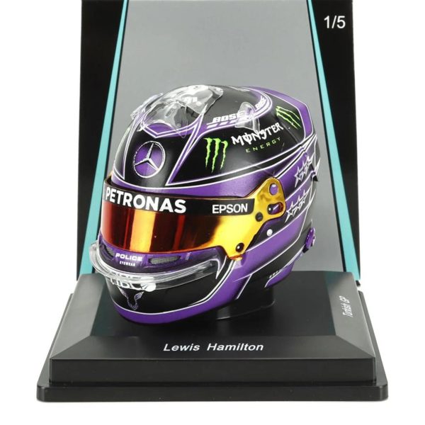 BELL CAPACETE F1 LEWIS HAMILTON #44 WINNER TURKISH GP 2020 - 7 TIME WORLD CHAMPION  Escala -1:5