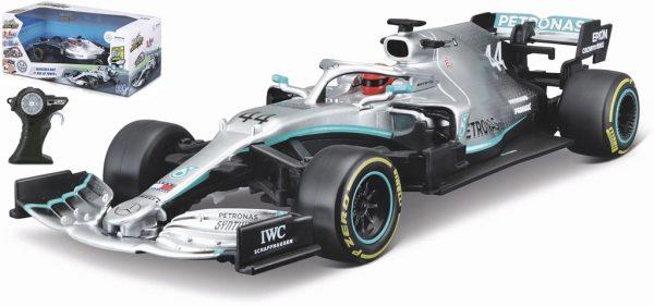 Mercedes Benz AMG PETRONAS F1 W10 #44 LEWIS HAMILTON 2019 2.4 Ghz (veículo recarregável por USB) - Escala 1:24
