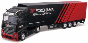 Mercedes Benz ACTROS GIGASPACE 'YOKOHAMA' - STREET FIRE HAULERS WITH TRAILER - Escala 1:43