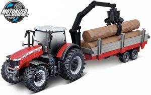 Massey Ferguson 8740S + FORWARDER DE ÁRVORES - Escala 10 CM