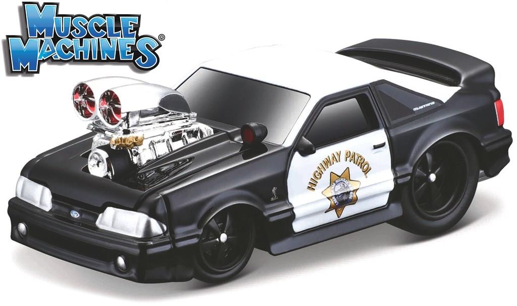 Ford MUSTANG SVT COBRA 'HIGHWAY PATROL' 1993 - SERIES 1 "MUSCLE MACHINES" - Escala 1:64