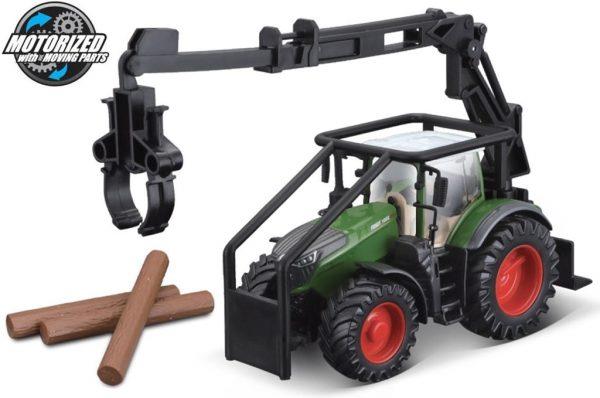 Fendt 1050 VARIO FORESTRY TRACTOR + CARREGADOR DE MADEIRA - Escala 10 CM