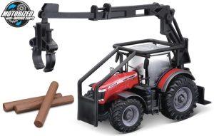 Massey Ferguson FORESTRY TRACTOR + CARREGADOR DE TOROS - Escala 10 CM