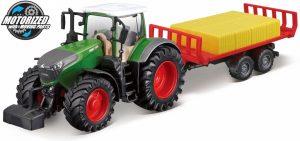 Fendt 1050 VARIO TRACTOR + REBOQUE PARA FARDOS - Escala 10 CM