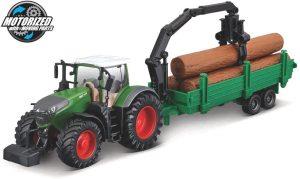 Fendt 1050 VARIO TRACTOR + TRITURADOR DE ÁRVORES - Escala 10 CM