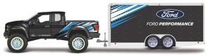 Ford F-150 RAPTOR 2021 + CARRO TRAILER - Escala 1:64