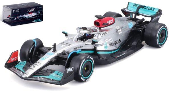 Mercedes Benz AMG W13E PERFORMANCE #63 GEORGE RUSSELL 2022 C/CAPACETE - Escala 1:43