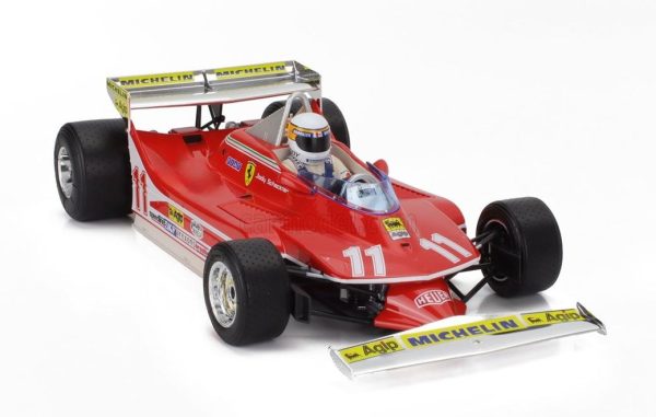 FERRARI F1 312T4 SHORT TAIL #11 WINNER MONACO GP JODY SCHECKTER (WITH PILOT) 1979 WORLD CHAMPION - Escala 1:18