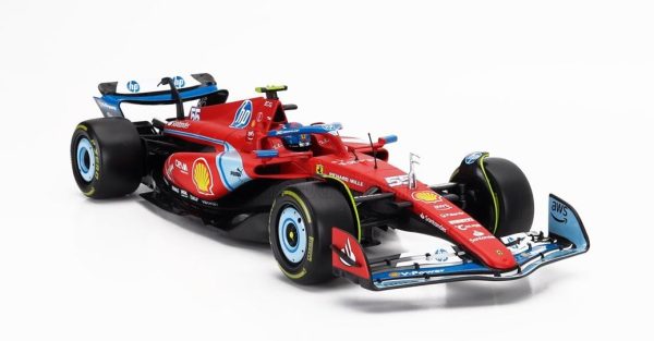 FERRARI F1 SF-24 TEAM SCUDERIA FERRARI N 55 5th MIAMI GP 2024 CARLOS SAINZ - Escala 1:18
