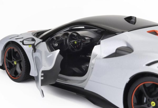 FERRARI SF90XX STRADALE 2024 BIANCO ARTICO - Escala 1:18 - Image 2